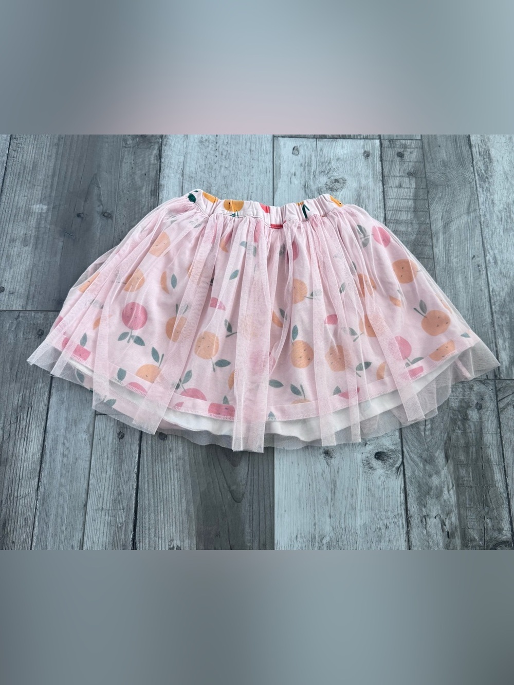Hanna Andersson 110 5 BalletcoreTulle Tutu Pink Fruits Skirt